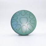 11Notes Steel Tongue Drum 10 inch Travel Bag and Mallets,Tank Drum Chakra Drum,Percussion Hand Drum Instrument