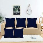 24 x 24 Pillow Inserts Throw Pillow Inserts with 100% Cotton - 24 Inch Square Interior Sofa Pillow Inserts - Decorative Pillow Insert Pair - Couch Pillow Navy Blue Solid