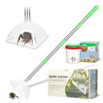 Spider Catcher and Release with Magnifying Bug Box, 32'' Adjustable Long Handle Spider Catcher, Contactless Gentle Capture and Release Spiders and Insects