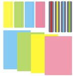 Reading Guided Strips 12 Pcs Colored Overlays for Dyslexia Reading Tracking Ruler Highlight Strip Read Bookmark Overlay Dyslexia for Students Adult