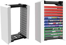 Redlution PlayStation 5 Premium Game Storage Tower Stand Game Box Storage Rack 12 Games Disc Holder Storage Shelf for PS5