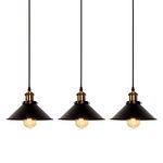 Newrays 3 Pack Industrial Retro Black Iron Kitchen Restaurant Bar Balcony Hanging Pendant Light