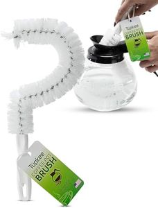 Tupkee Coffee Pot Cleaning Brush – Curved Coffee Decanter Cleaning Brush