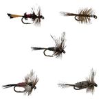 Feeder Creek Fly Fishing Lures | 15 Trout Flies for Fly Fishing | Dry Flies Size 14 Fishing Flies | Fly Fishing Flies Kit Effective Trout Fly Patterns