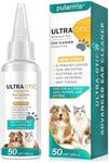 pularrris Ear Cleaner Ear Care for Dogs Cats provides relief for yeast infection-itching odours first aid antiseptic ear drops for Dogs Cats puppy