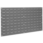 Akro-Mils 30136 Louvered Steel Wall Panel Garage Organizer for Mounting AkroBin Storage Bins, (36-Inch W x 19-Inch H), Grey, (1-Pack)