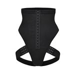 Tummy Control Panties Pulling Underwear Body Shaper Waist Trainer Corset Body Shapewear Plus Size Butt Lifter (Color : Black, Size : S)