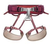 PETZL CORAX Comfortable and Fully Adjustable Harness for Gym and Outdoor Climbing, Dual Buckle Waist, 2, Dark red