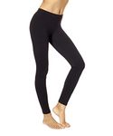 No Nonsense Women's Cotton Legging, Black, Medium