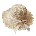 Afinder Women Ladies Straw Floppy Hats Anti-UV Sun Protection Roll Up Sun Hats Parent-Child Shopping Fishing Traveling Beach Hat Topee