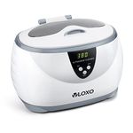 VLOXO CD-3800 Ultrasonic Cleaner with 5 Digital Timer Jewellery Cleaner for Jewelry Silver Gold Rings Pandora Watches Glasses Coins Guiness Surger Cans(600ML 50W 42KHZ)