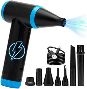 FABMA Compressed Air Duster 150000 RPM - Jet Dryer Blower For Car - Computer Keyboard Cleaner - Electric Canned Air Duster - Car Detailing Kit Interior Cleaner - Portable Air Blower Fan for PC and Car