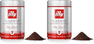 illy Classico Medium Roast Arabica Coffee for Moka Pots, 250g (Pack of 2)