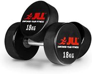JLL Anti Rip Rubber Dumbbells, Wate