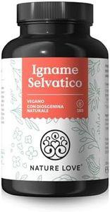 NATURE LOVE® Igname selvatico - 180 capsule vegane - Alto dosaggio: 880mg di estratto (di cui 176mg diosgenina)/dose giornaliera - Testato in laboratorio, senza additivi indesiderati, made in Germany