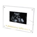 Zyeco A5 Magnetic Acrylic Ultrasound Picture Frame, Baby Keepsake for Baby Announcement, Birth Information, Baby shower, Expecting Mom to be Gifts