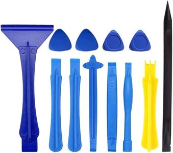 12Pcs professional electronic open pry tool repair kit, nylon pry and anti-static tweezers, suitable for mobile phones, suitable for iPhone, laptop battery pry, tablet and more