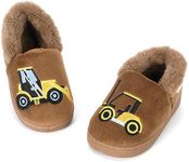 LACOFIA Toddler Boy's Winter Slippe