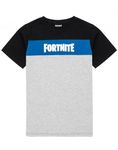 Fortnite T-Shirt for Boys & Girls | Kids Block Colour Options Gamer Top | Logo Game Merchandise Clothing 11-12 Years Multicoloured