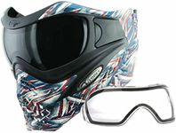 Vforce paintball VForce Special Edition Grill Paintball Mask Goggle - Spangled Hero w/Smoke & Clear Lens Red, Blue, White