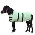 Gallopoff Foal/Mini Horse Size 30"-48" Waterproof & Breathable 300 Denier Winter Turnout Blanket with 150g Polyfill Grassgreen Large