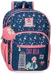 Enso Ciao Bella Multicolor Polyester Backpacks for Kids, blue, standard size, School backpack