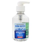 SodaWater Sparkling Water Flavouring Drops 200ml - With Pump Bottle - Makes 100 Litres with 1-500 - Zero Sugar & No Calories - Just Add 2 Pumps to 1 Litre Sparkling Water