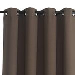 Rose Home Fashion Wide Thermal Blackout Patio Door Curtain Panel, Sliding Door Insulated Curtains, Grommet Curtains, Extra Wide Curtains, Sliding Door Curtains:100W by 84L Inches-Taupe