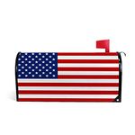 Kuizee Mailbox Covers Post Letter Box Cover American Flag USA Magnetic Mailbox Wraps Weather Durability Oversized 25.5×21nch