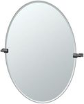 Gatco 4719MXLG Bleu Large Oval Mirror, 32-inch, Matte Black