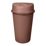 KetoPlastics Rose Gold 45 Litre Touch Top Bin Ideal Kitchen Bin for Home Garden Office School Bathroom with Touch Top Bin Removable Bin Lid