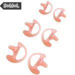 2 Way Radio Earmold Pink, Earbuds Earmould Replacement Compatible for Motorola Kenwood Midland 2 Way Radio Acoustic Coil Tube Ear piece,Soft Silicone Ear mold Small Medium Large Pack of 3