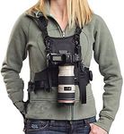 Nicama Double Shoulder Camera Strap, Camera Carrier Chest Harness Vest with Backup Safety Straps for Canon 6D 5D2 5D3 Nikon D800 D810 Sony A7S A7R A7S2 Sigma Olympus DSLR Cameras