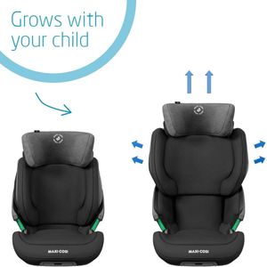 Maxi-Cosi Kore i-Size High Back Booster Car Seat, ISOFIX, Adjustable, Black