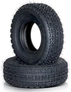 Autoforever Set of 2 19x7.00-8 ATV UTV Sport Tires Front 19x7x8 All Terrian 4PR Tubeless Tires