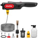 Woscher AquaVolt Cordless Portable Wireless Pressure Washer for Car Wash Bike Washing and Multipurpose Cleaning | 156W | 7500mAh| Triple Battery | |10L/Min | 12+6 Months Warranty