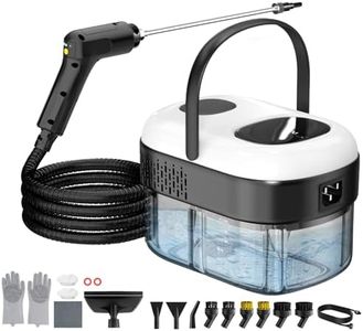 Granarbol 2500W Profi Hochdruck Dampfreiniger Handgerät für alles,15s Heizung 1.4L Handdampfreiniger,mit 18 PCS Reinigungsset und Verlängerungsstange,für Boden Polstermöbel Auto Bad Fenster,Entfetten
