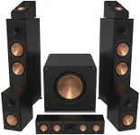 Klipsch 5.1.2 Ebony System - Model RP-8000F II, RP-404C II, RP-600M II, RP-500SA II, RP-1600SW