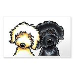 CafePress Black Golden Doodles Rectangle Bumper Sticker Car Decal