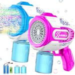 2 PCS Rechargeable Bubble Gun Machi