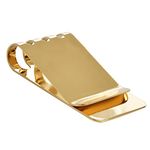 Lindenle Money Clip Spring Steel Cash Clips Large Capacity Minimalist Front Pocket Wallet (Medium Size 18K Gold)