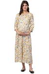 ZUVINO Women's Maxi Dress (Z54_Cream_XL)