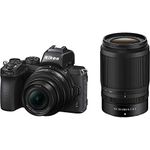 Nikon Z50 Mirrorless Camera with Z Dx 16-50Mm F/3.5-6.3 Vr & Z Dx 50-250Mm F/4.5-6.3 Vr Lens with Additional Battery, 20.9 MP, 64 GB