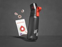 A-U 600ml Charcoal Grey Tritan Renew Water Bottle incl. 3 Pods