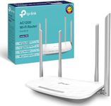 TP-Link AC1200 Wireless Dual Band Wi-Fi Router, Wi-Fi Speed Up to 867 Mbps/5 GHz + 300 Mbps/2.4 GHz, 4+1 Fast Ports, Single-Core CPU, Parental Control, Easy setup (Archer C50)