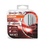 OSRAM XENARC NIGHT BREAKER LASER D3S, Next Generation, 220% more brightness, HID xenon bulb, 66340XNN-HCB, Duo Box (2 lamps), white