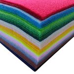 Soft Felt Fabric Sheets, 8"x12" Craft Felt for Handworks, 40 Colors Assorted Felt Squares for Crafts and Sewing Projects