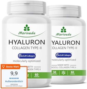 BioCell Collagen® cápsulas - suministro para 2 meses - contiene colágeno-II, ácido hialurónico y sulfato de condroitina - para la piel, el cabello y las articulaciones - por MoriVeda - 2 x 60 cápsulas