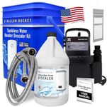 Allied Science Tankless Water Heater Flushing Kit with Square 5-Gallon Bucket, Steel Hoses, 1/6 HP Pump, and Gallon Eco-Friendly Descaler