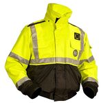 Mustang Survival High Visibility Flotation Bomber Jacket, Fluorescent Yellow, X-Large